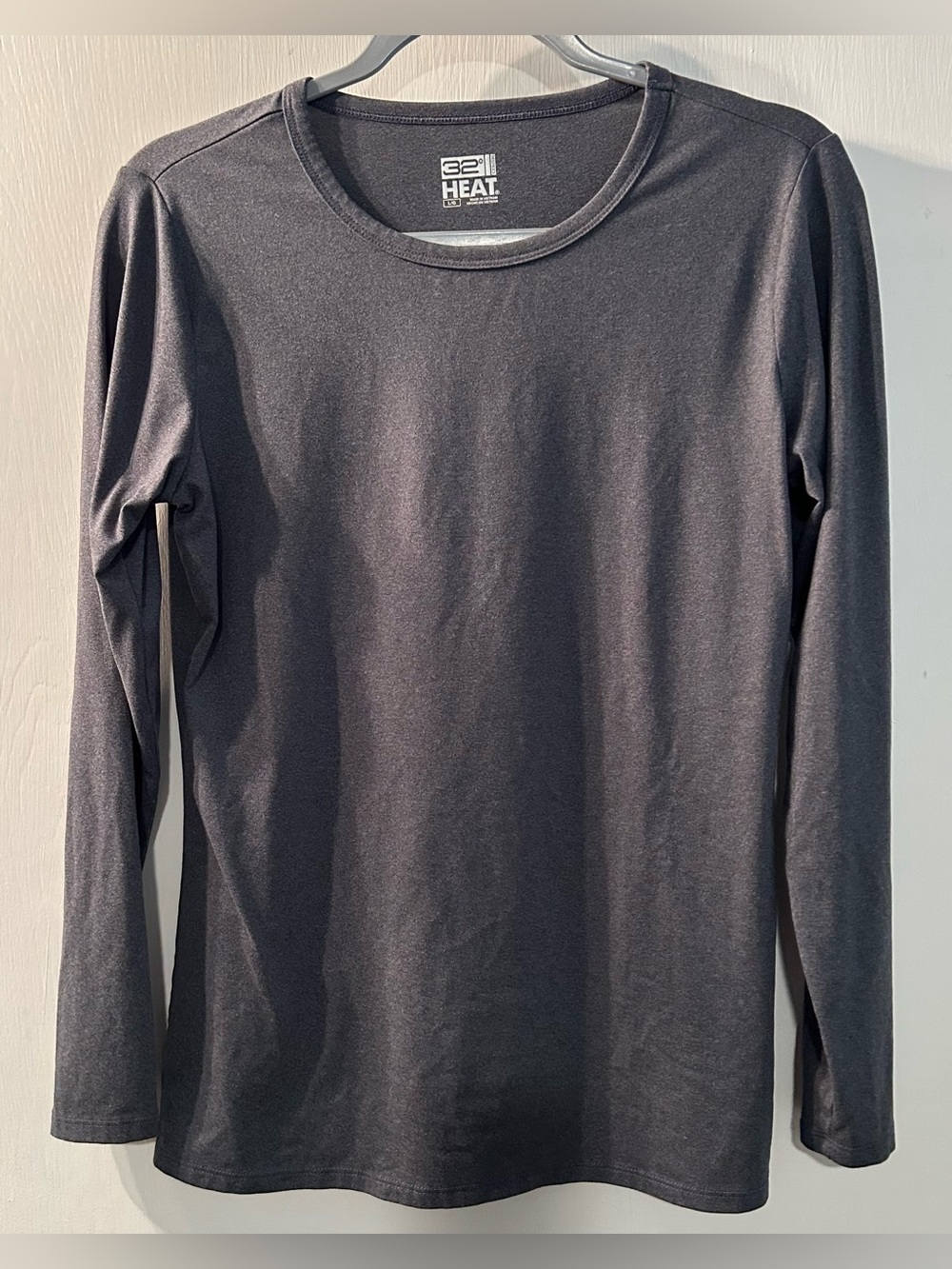 32° Heat Long Sleeve Base Layer Top - dark Gray Size L
